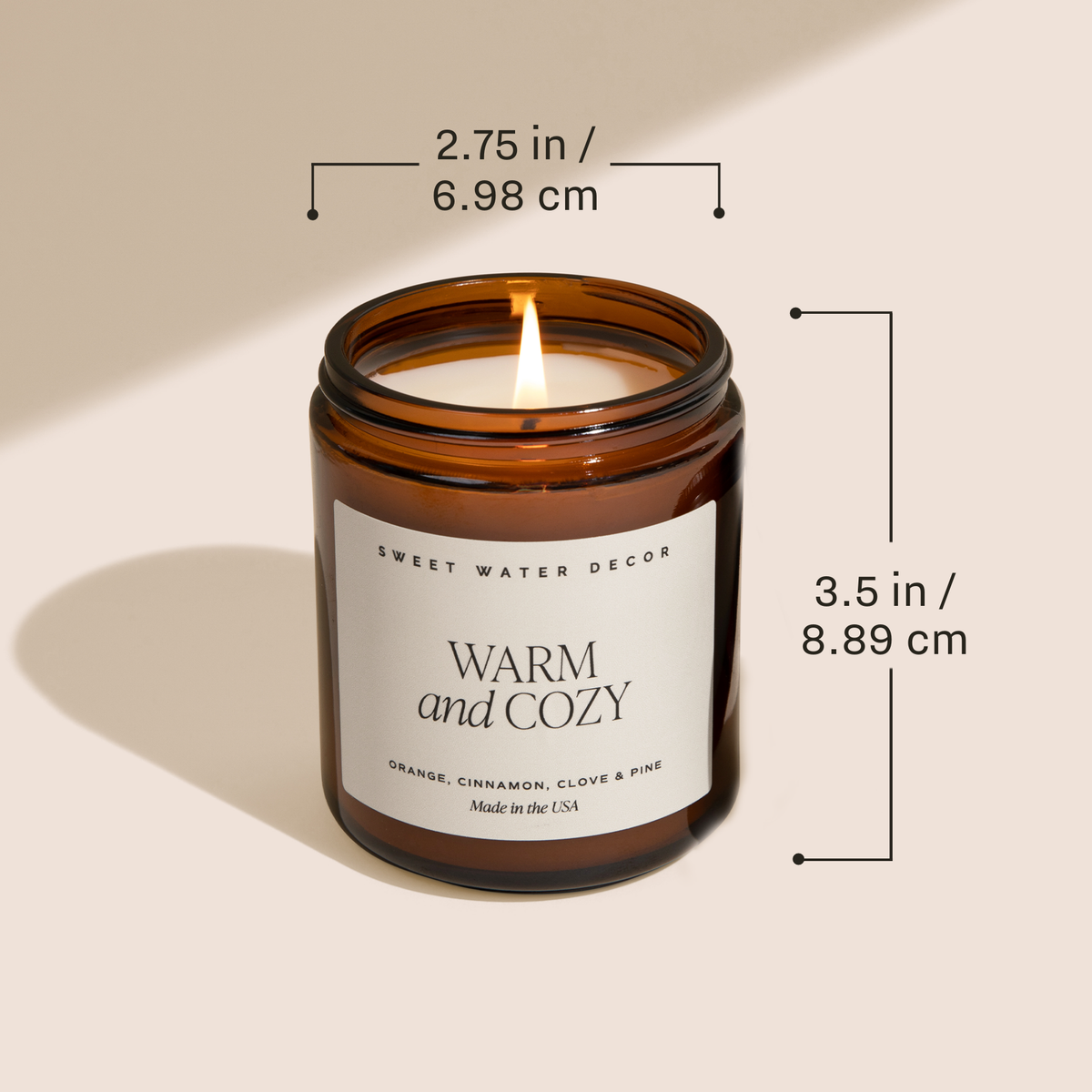 Warm & Cozy Fall Soy Candle | Sweet Water Decor Gift