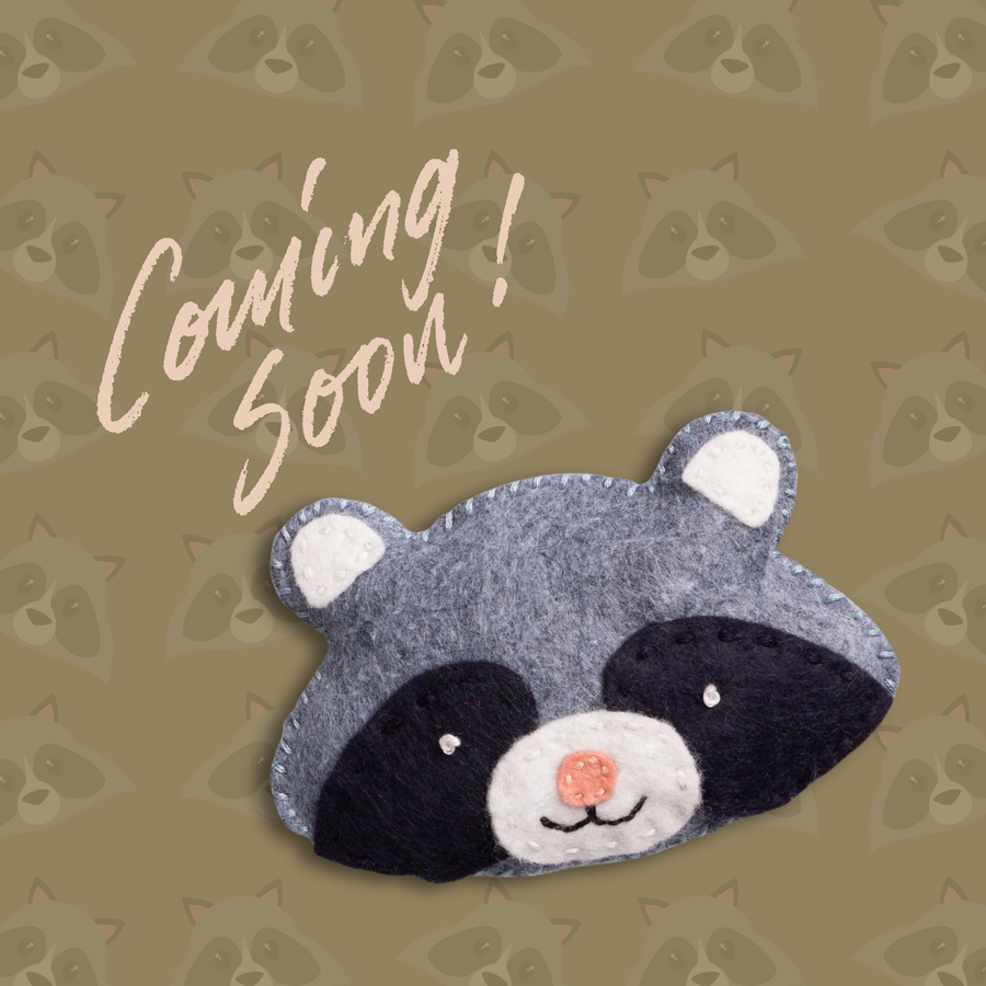Robert the Ornery Raccoon - DIY Felt Craft Kit