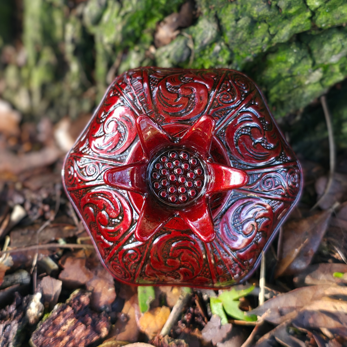 Persephone Pomegranate | Soy candle with wood wick